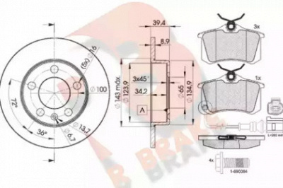 R BRAKE 3r15935601 -